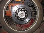 Drilled Rotor on Wheel